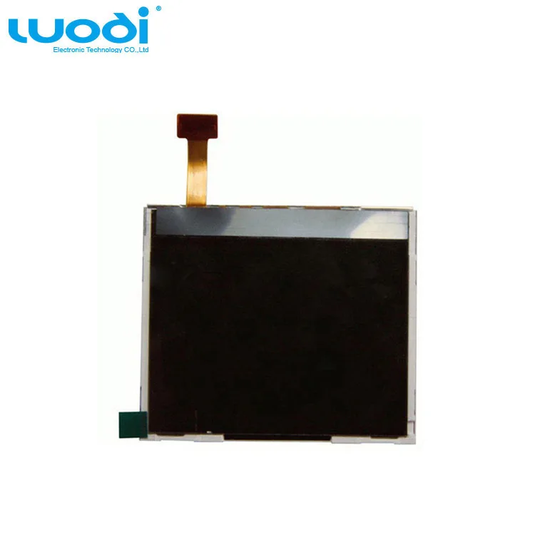 Close-up of Nokia E72 display module showing TA-1150 model stamp and backlight edge lighting