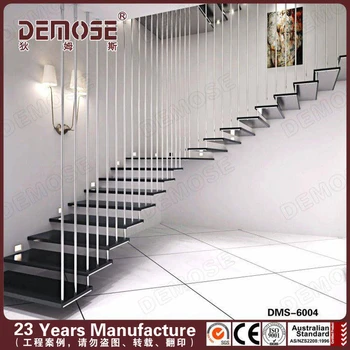 Wood Glass Stairs Grill Design For Apartment Staircase Buy