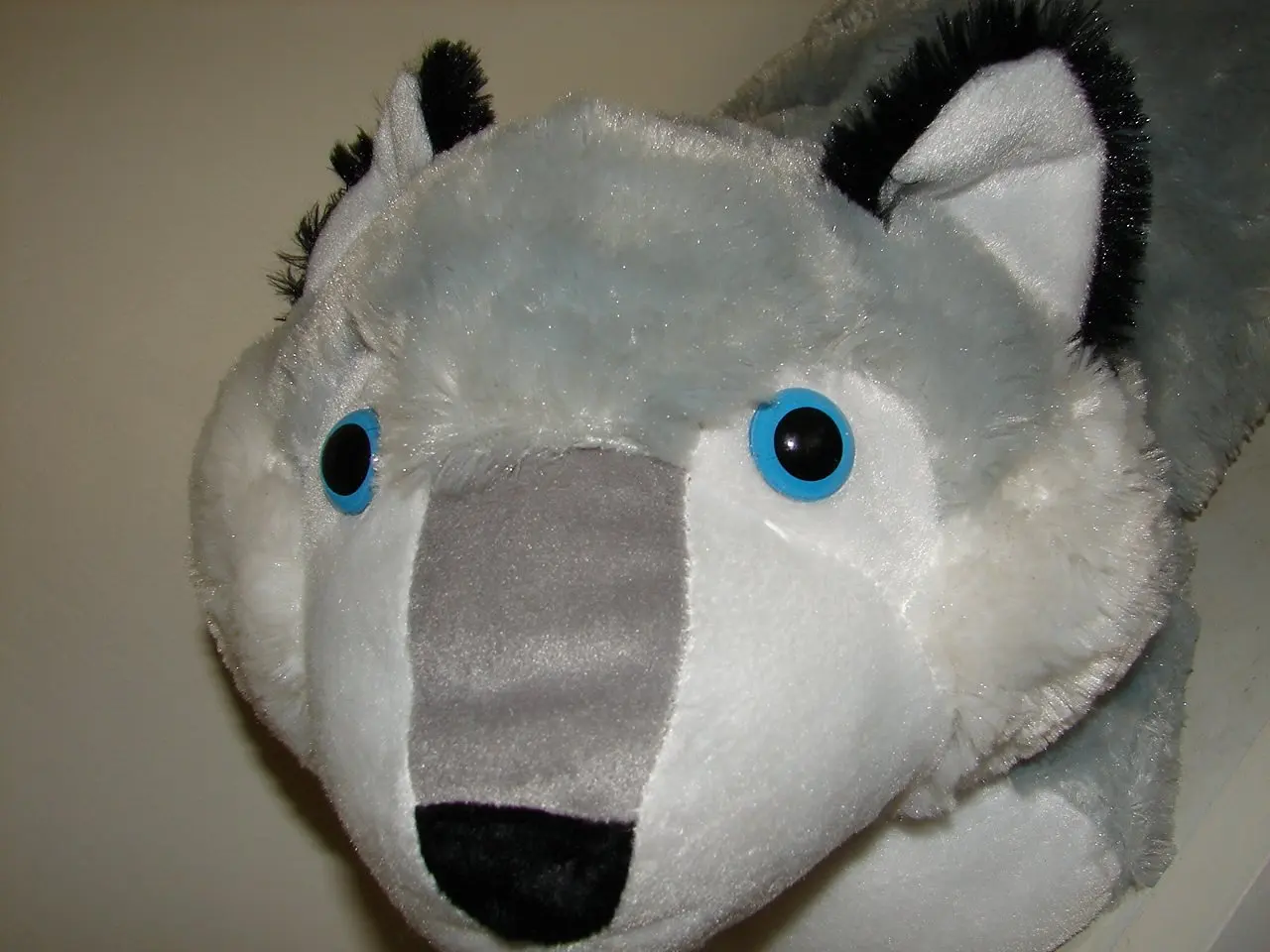 grey dog stuffed animal