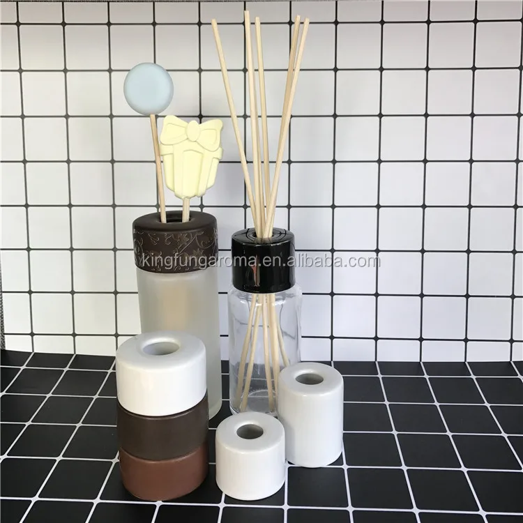 
Ceramic Bottle Diffuser Cap Oil Reed Diffuser Wooden Cap 