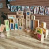 Treasure Blocks - Clear, Smooth Wooden Observation Stacking Blocks with Transparent Windows, Kids Wooden Blocks