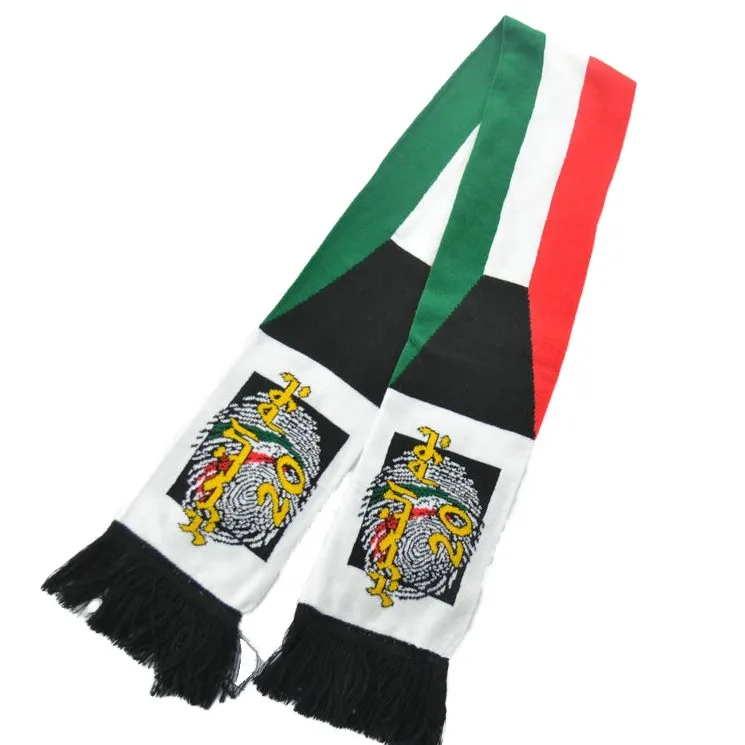 Sc0022 Acrylic Soccer Scarf Custom Print Knitted Jacquard Holland