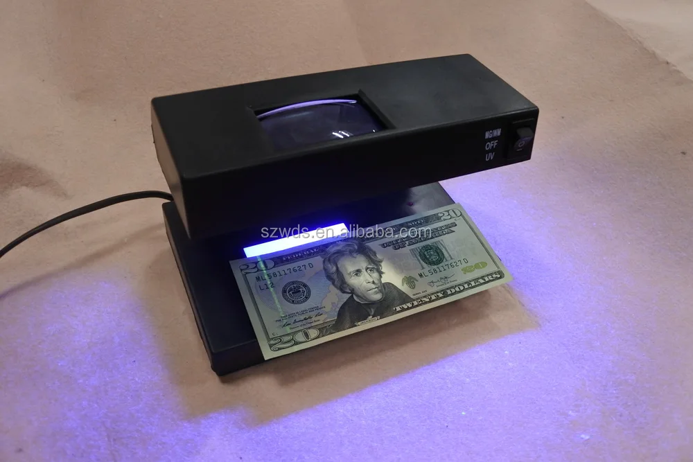 Electronic Uv Light Money Checker Fake Bank Note Passport Counterfeit