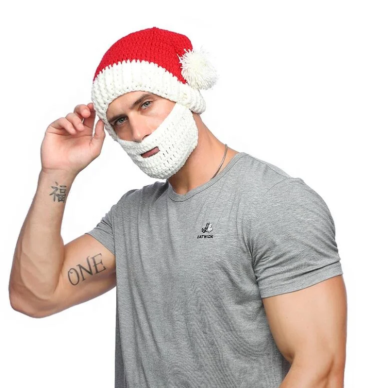 YH 12Pcs Clips de Barba de Santa Claus Adornos de Barba de Navidad Barba Adornos de Barba para Navidad Adorno de decoraci/ón de Cabello Facial