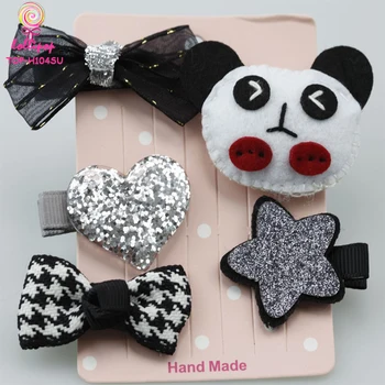 baby headband with hair attached