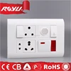 switch and socket wall ,Indian series wall light switch,module type SKD PC material electrical switch