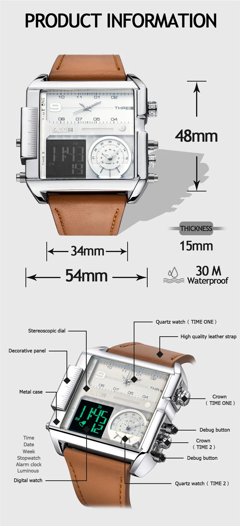 6.11 square watches