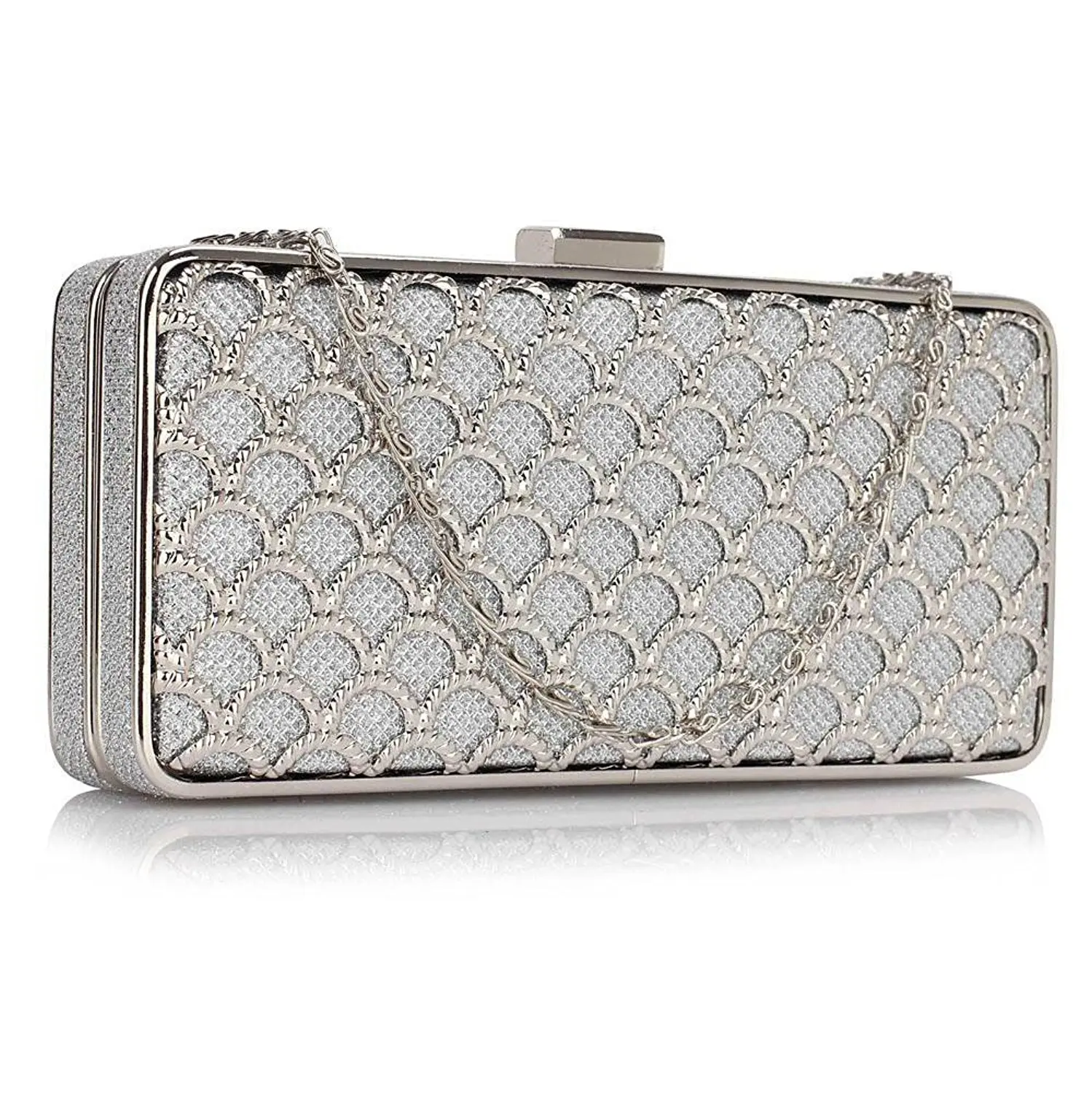 silver clutch bag next day delivery