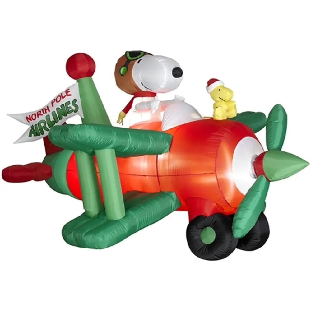 Buy Christmas Inflatable Animated Snoopy And Woodstock Flying Airplane In Cheap Price On Alibaba Com