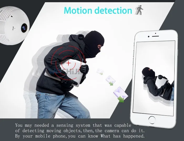 360 degree Camera Hidden Camera Security Bulb Light IP Wireless Webcam Wifi HD Camera