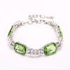 Hot Selling Multicolor Arm Bracelet Men Glass Stones Compact Jewelry Organizer Silver Chain