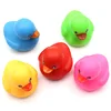 Esalink Vinyl PVC plain color baby bath floating toy pass American European standard duck animal