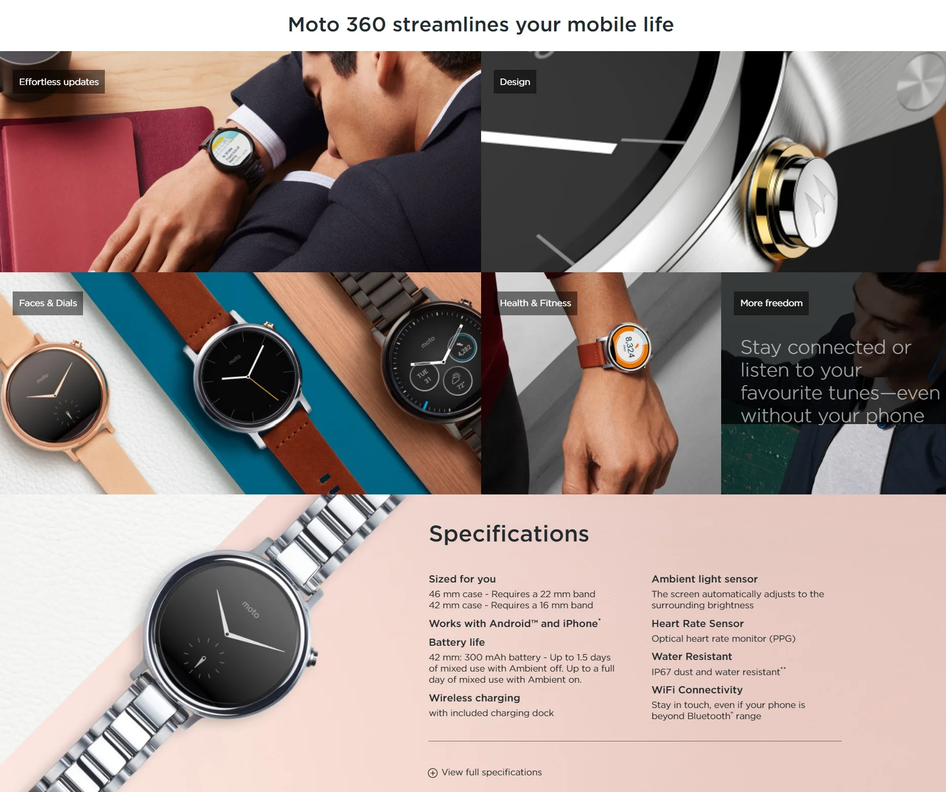 water resistant ip67 moto 360