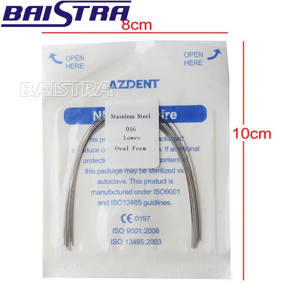 Perfect Appearance Azdent Brand Round Stainless Steel Orthodontic Wire