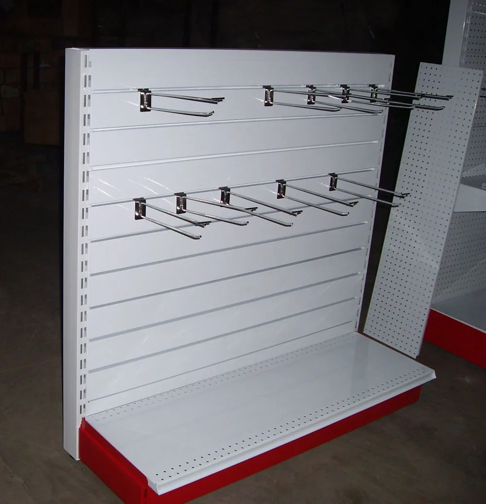 Supermarket Metal Shelving Of Heavy Duty Capacity With Perforated Back