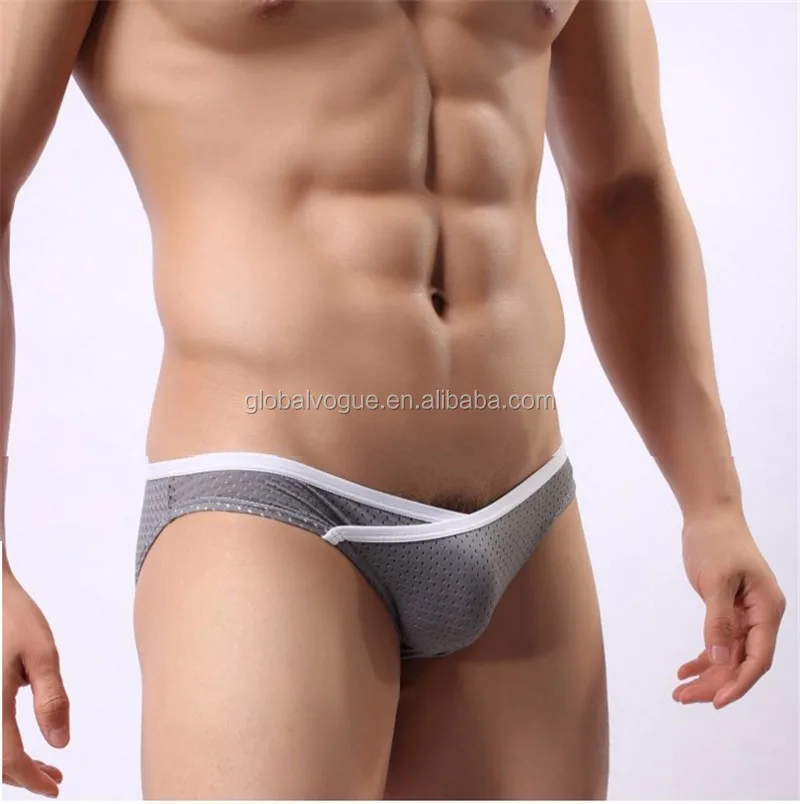 Factory Direct Wholesale Mens Sexy Mesh Triangl