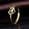 European Fashion Jewelry Gold 925 Sterling Silver Rings Without Stones
