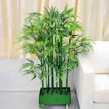 Large Artificial Bamboo Decorative Plants Tree With Leaves For