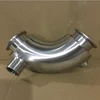 Stainless Steel Sanitary Tri Clamp 90degree Jacketed Elbow / Bend
