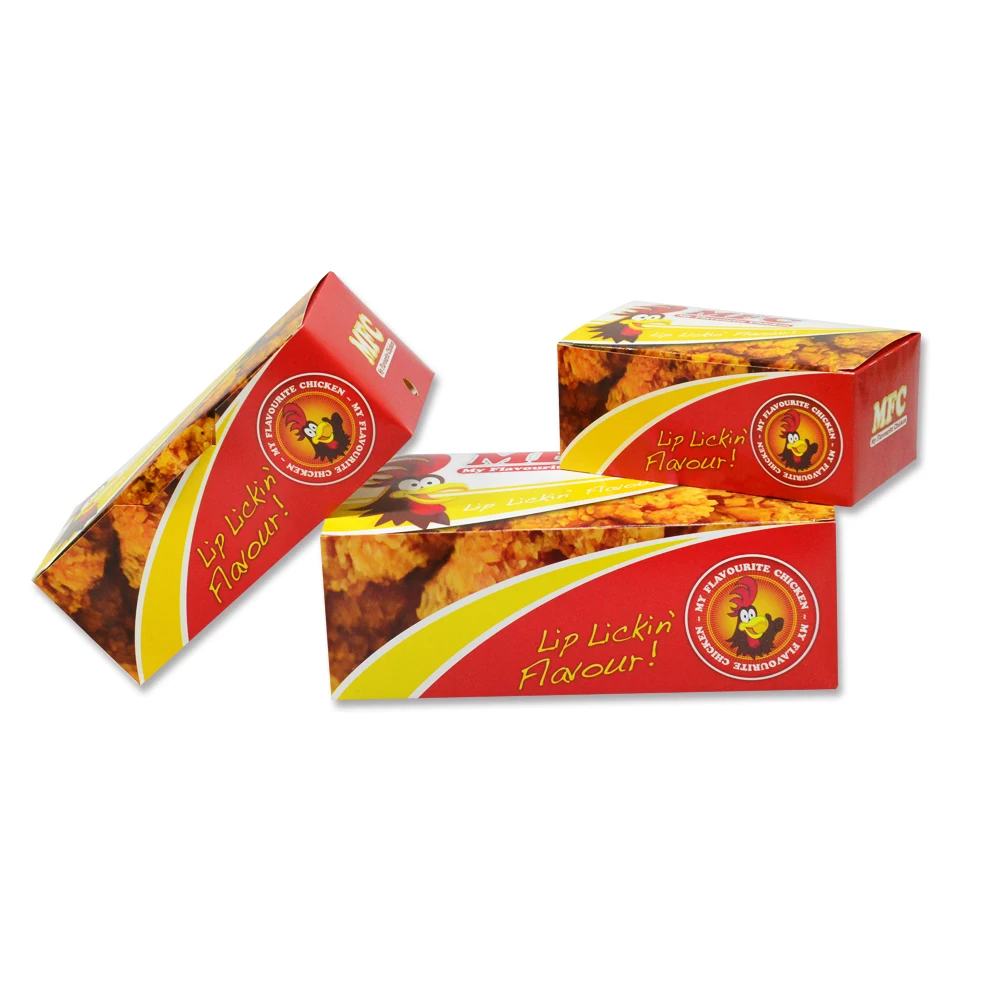 Wholesale Fast Food Take Away Fish Chips Box Custom Printed Takeout