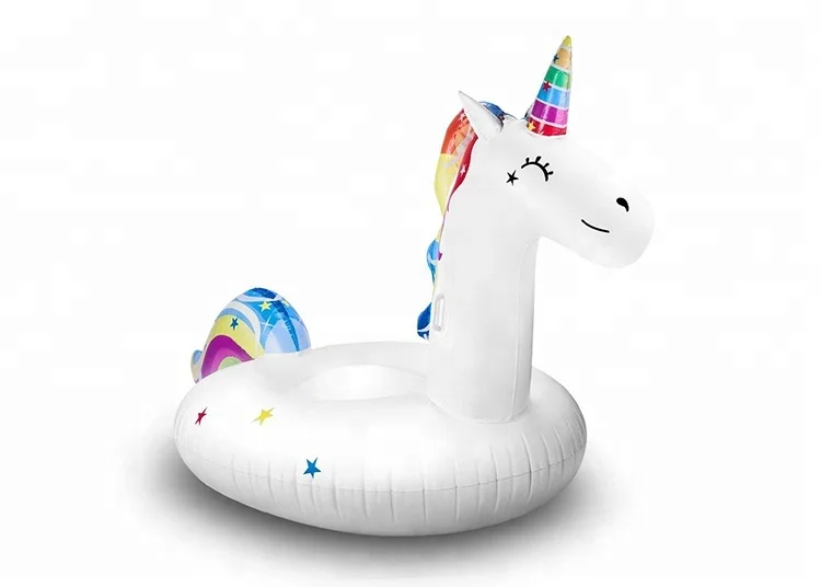 giant rainbow unicorn pool float