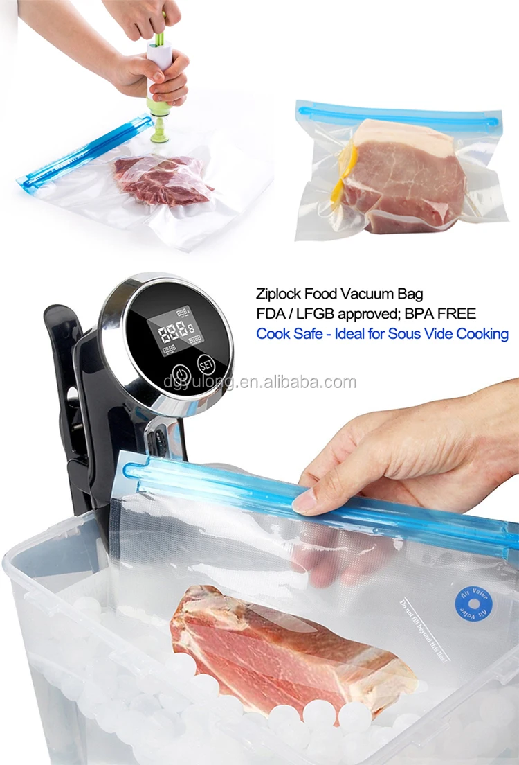 Ziplock Vacuum Bags With Manual Pump For Sous Vide Cooking Buy Sous