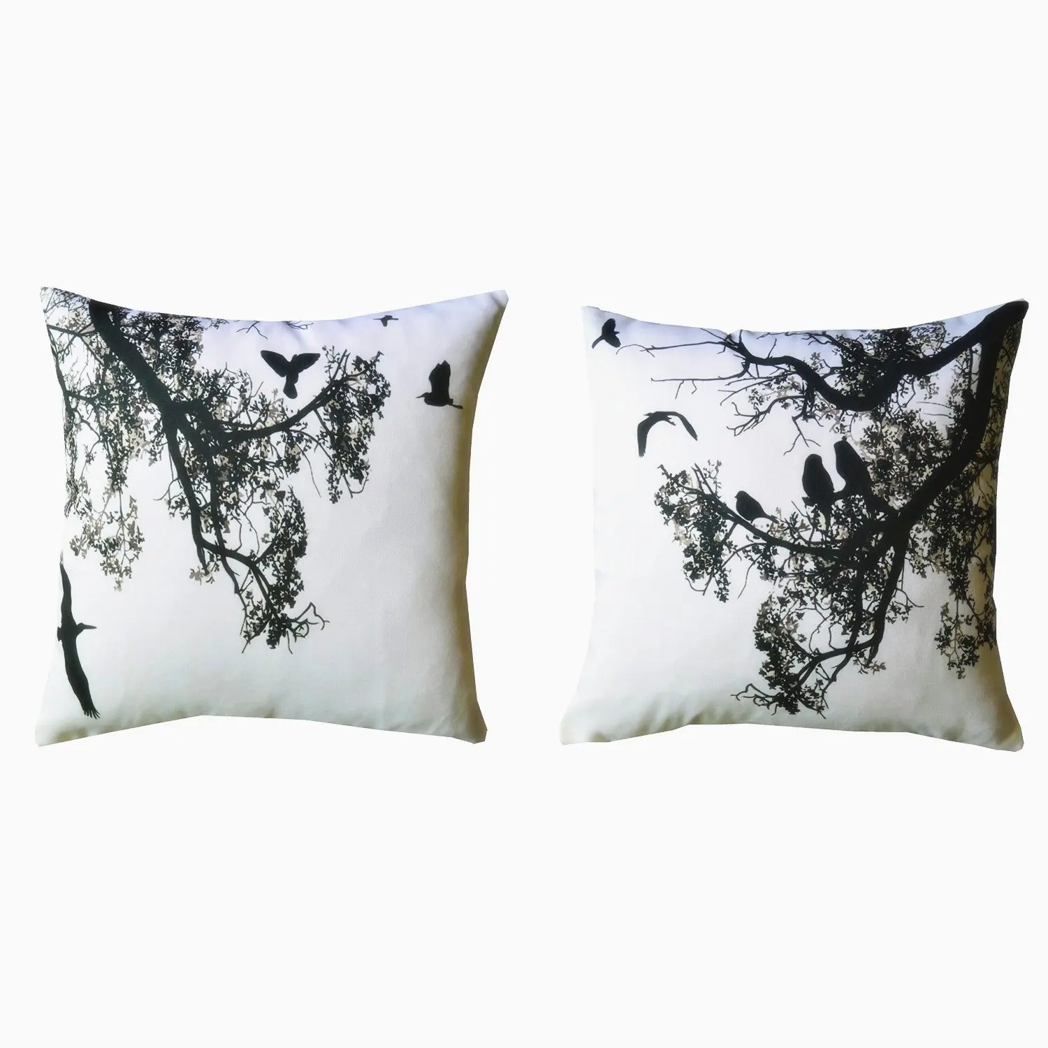Buy Blue And White Howarmer Reg Square Cotton Canvas Decorative
