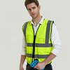 100% Polyester Mesh Safety Reflective Vest Uniform Police Riding Reflector Tape Security Jacket with Custom Logo and Pockets
