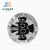 Custom design 3d logos have stock molds gold silver copper plating Bitcoin promotion coin