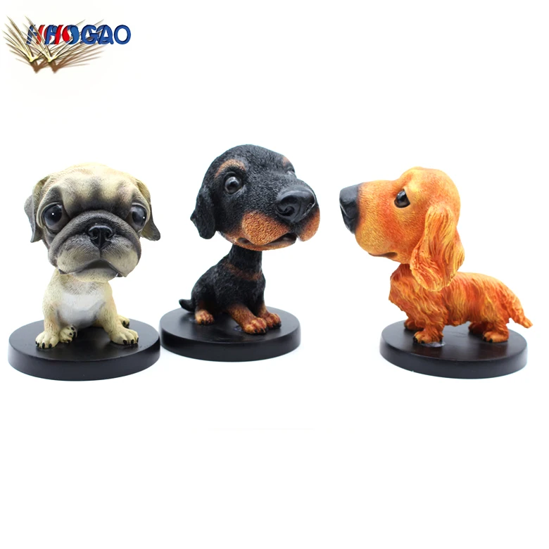 Handmade Childhood Memory Wholesale Cute Animal Resin Figurines Bobble