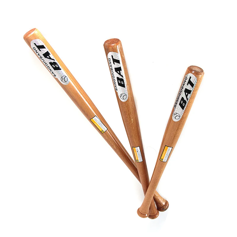 Customized Logo Printing Solid Wood Baseball Bats High Quality Wooden