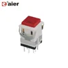 Latching 250V 8PIN Illuminated KD2 Square Led Push Button Switch