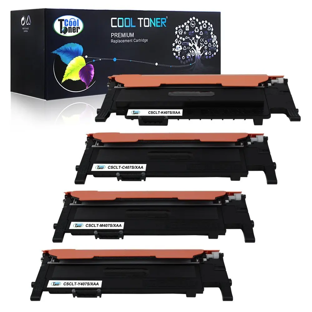 Samsung Clp325W-Black Toner-1,500 Page Yield Sascltk407S New