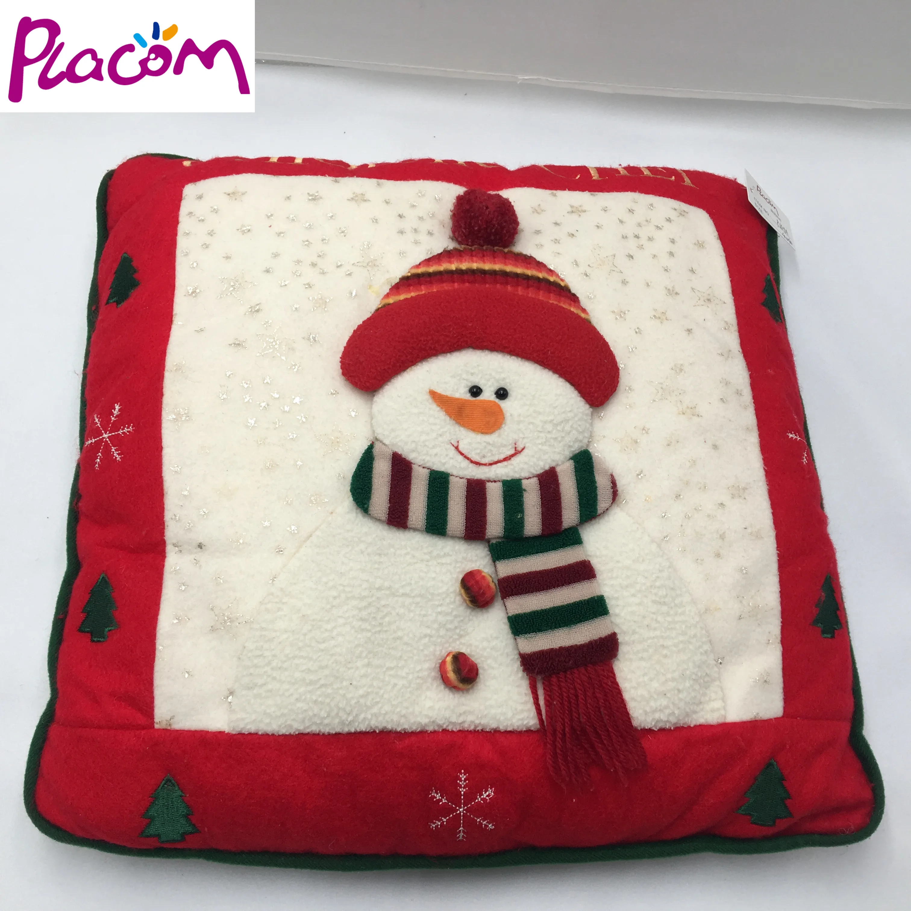 Christmas Indoor Decorative Plush Stuffed Customized Pillow Cushion