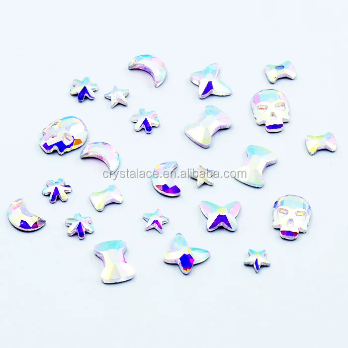 5mm Star clear crystal flat back crystal strass hot fix rhinestone