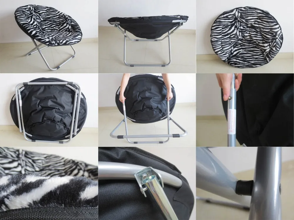 folding saucer moon chair