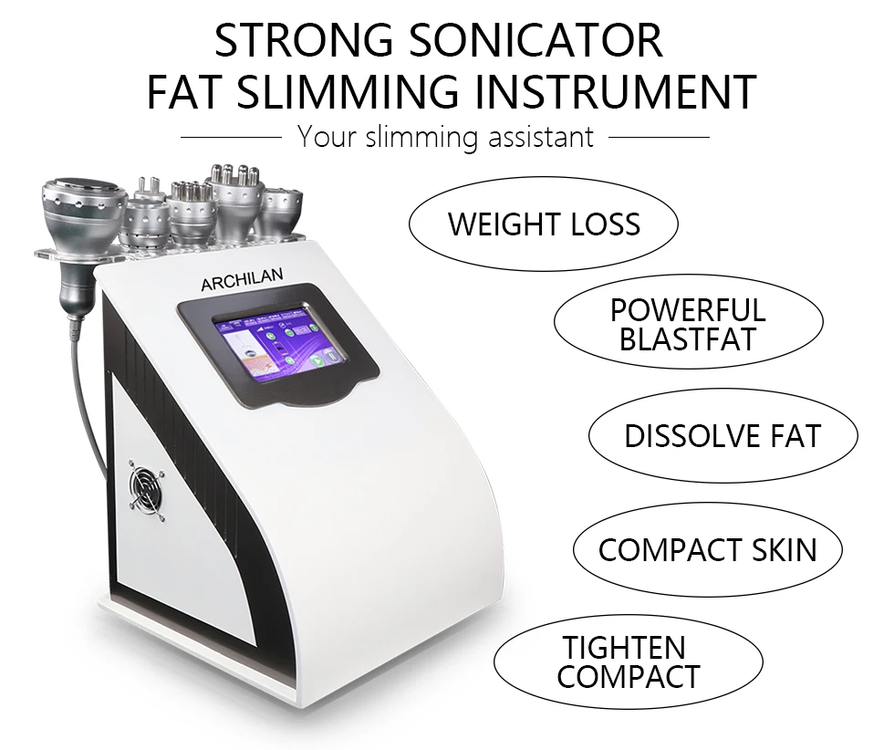 Hot selling 5 in 1 cellulite removal vacuum cavitation rf body slimming machine