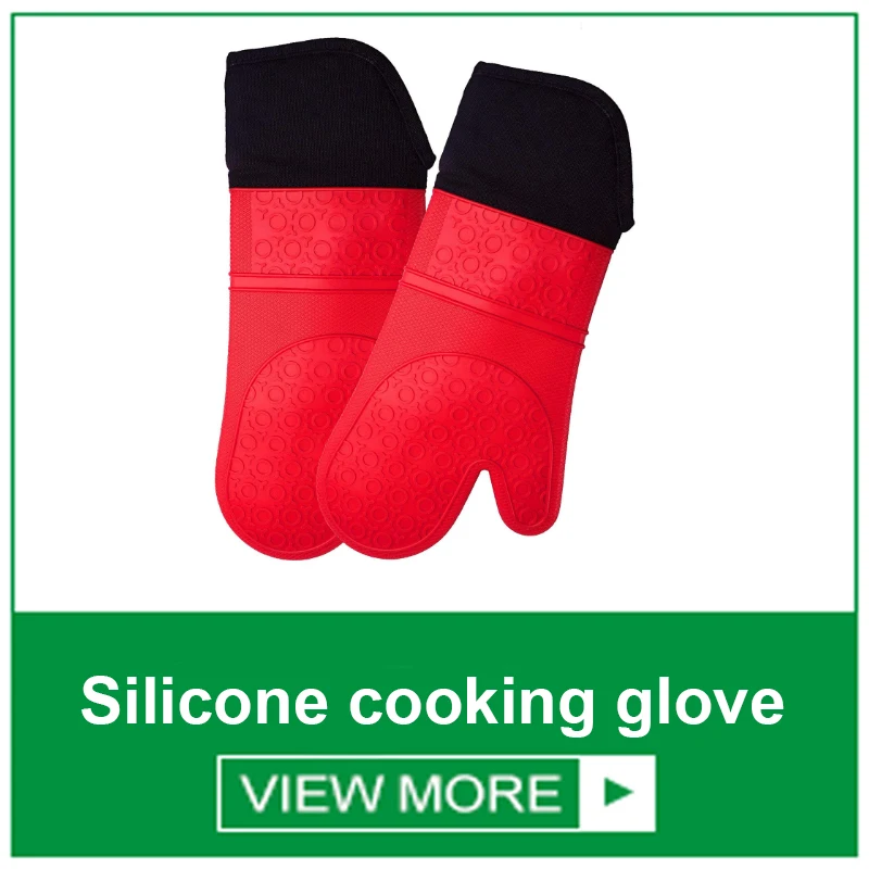 Waterproof Heated Resistant Silicone Oven Gloves Oven Mitts Nonstick
