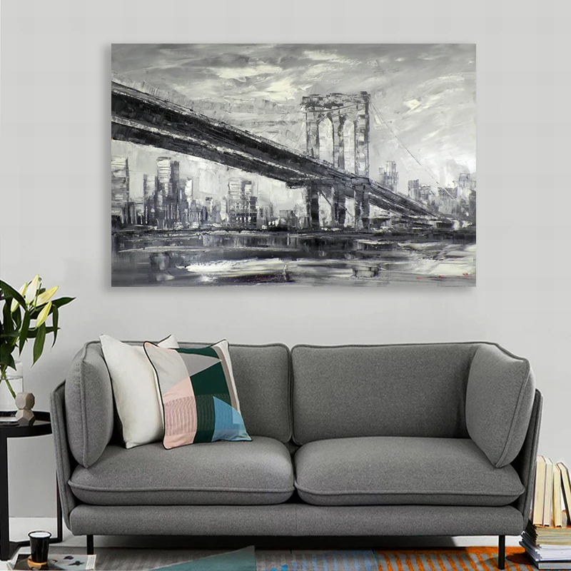 Handmade Wall Decor New York City Oil Painting Art Acrylic Paint By Handmade Wall Decor New York City Oil Painting Art Acrylic Paint By Number