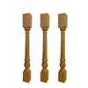 antique decorative solid wooden fence posts