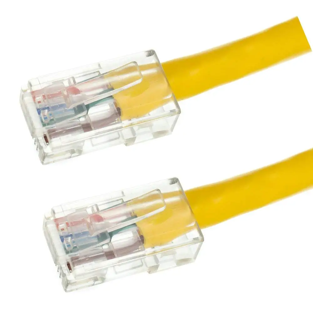 15' ft foot Cat5e RJ45 Ethernet Network Patch Cable Cord Yellow