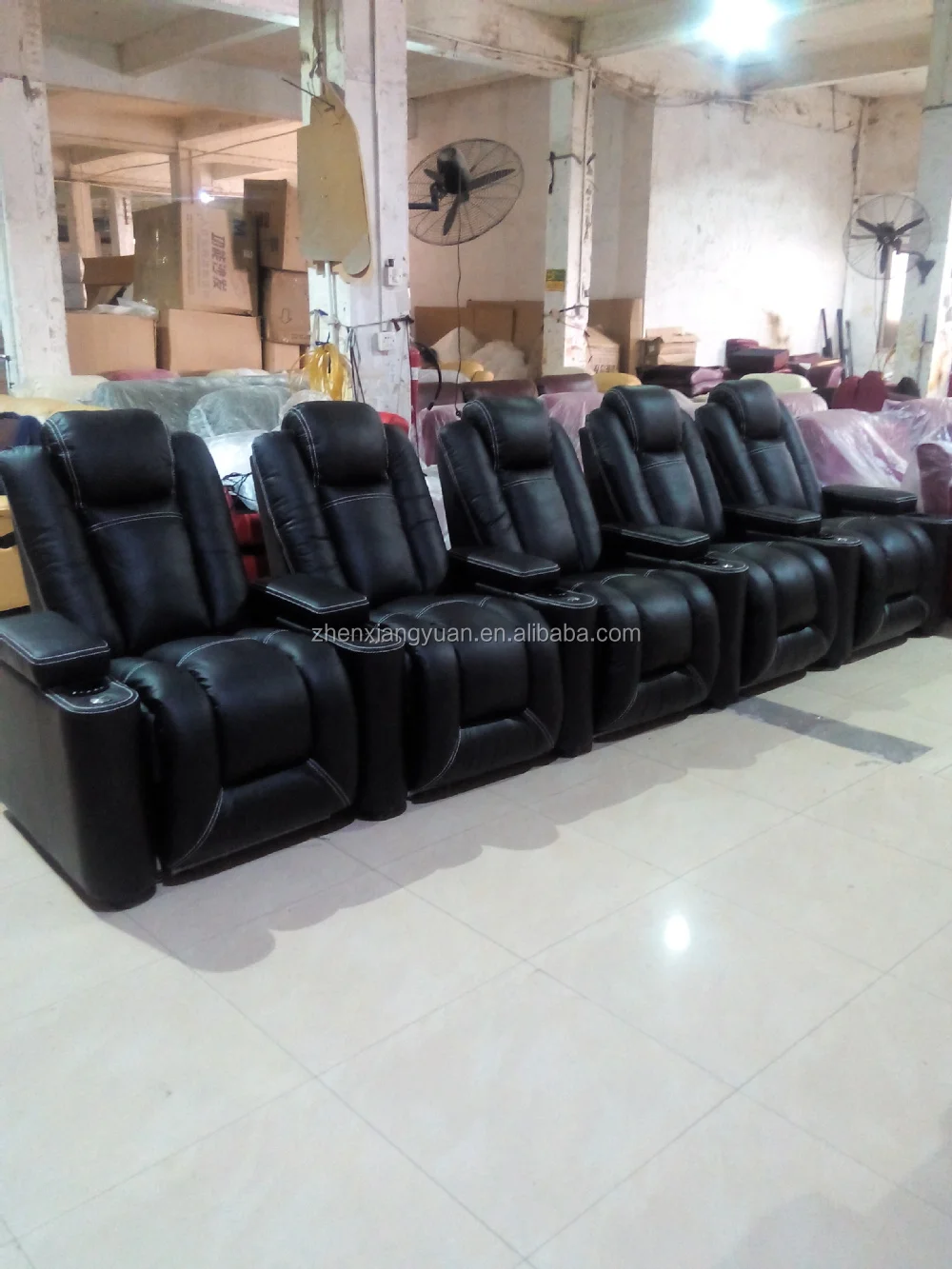 Ht023 Home Theater Chair Vip Black Cow Leather Electric Cinema Sofa Ht023 Home Theater Chair Vip Black Cow Leather Electric Cinema Sofa