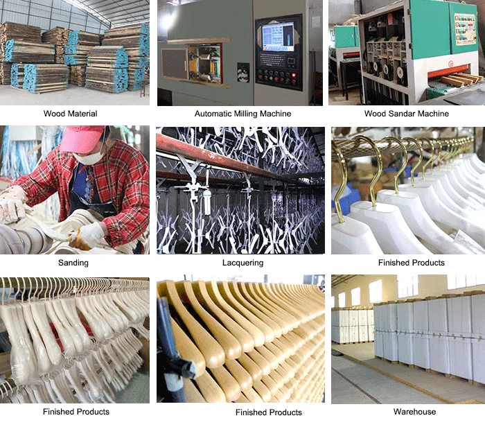 Free Samples Clothing Types Flat StyleNatural Space Saving High Quality Smart Wooden Suit Hangers