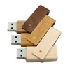 Wooden Swivel Pen Drive High Speed USB 2.0 Flash Memory Stick Custom