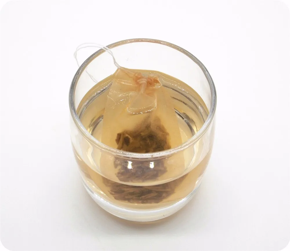 Unbleached Tea Bags Empty Bag Tag Printing With String For Cut Herbs