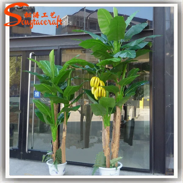 Artificial Banana Leaf Plants Decorated Banana Tree Evergreen
