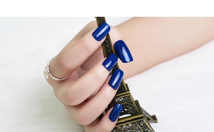 Factory long lasting blue sky color nail polish soak off smoothly thick uv gel