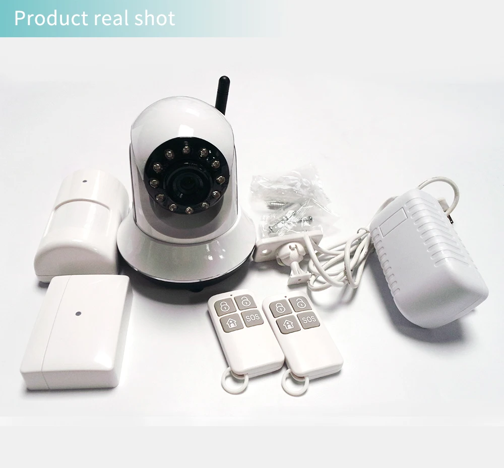 Infrared night vision Wireless home alarm system security camera GSM/GPRS SMS CALl Alarm system