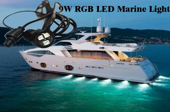 Feu Navigation Marine LED 12V Étanchéité IP65 – Acier Inoxydable Poupe/Ancre Blanc