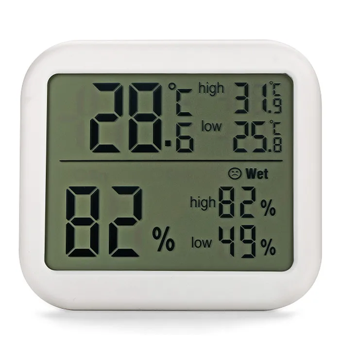 Promotional Gift Max Min Temperature Humidity Meter Wall Mounted Lcd